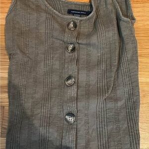 American Eagle Outfitters Olive Crop Top